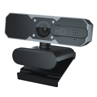 1080P Webcam Built-in Dual Microphones with 4 Flashes RGB PC Webcam Is Suitable for Video Calls, Online Meetings