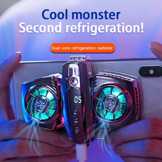 Radiador de teléfono móvil K4 con pantalla de temperatura Smartphone ventilador de refrigeración Dual