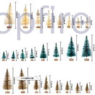 [Topfire] Mini árbol de navidad, hogar, oficina, Hotel, decoración de árbol, decoración de escritorio, 24 piezas/juego (3)