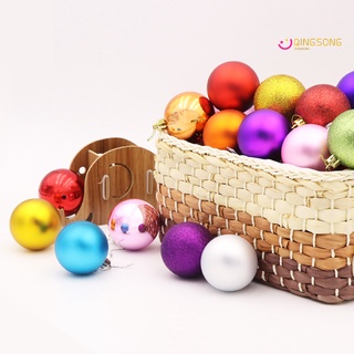 qingsong bolas brillantes bolas de árbol de navidad adorno de fiesta de navidad decoración colgante (9)