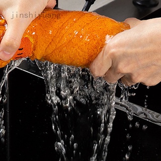 Jinshiyuang Coral terciopelo de dibujos animados trapo de cocina absorbente de agua pelusa aceite antiadherente lavar platos de tela exfoliante
