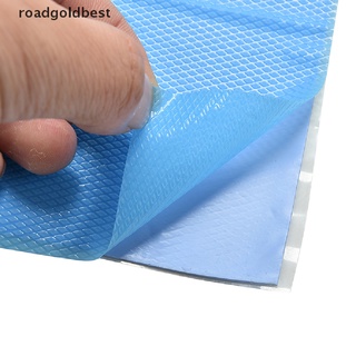 RGB 100mmx100mmx1mm Blue Heatsink Cooling Thermal Conductive Uncut Silicone Pad Best (2)