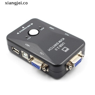 [xiangjei] caja de interruptores usb vga kvm de 2 puertos para ratón/teclado/monitor de computadora/pc co