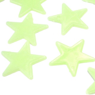 100 pegatinas de pared fluorescentes de estrellas luminosas para dormitorio, 3d