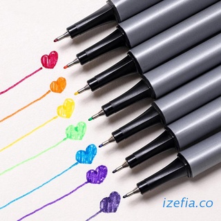 izefia 20/24/48/72/102Pcs 0.4mm Fine Tip Point Marker Drawing Pen Set Fineliner Color Pens with Metal Storage Case for Coloring