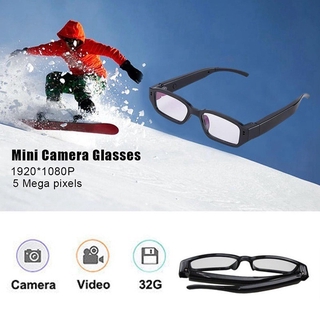 mini hd 1080p/720p cámara espía oculta gafas de detección de movimiento (6)