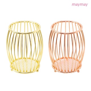 MAYMA Metal Desktop Wire Pencil Holder Organizer Cosmetic Brush Stationery Container School Supplies (1)
