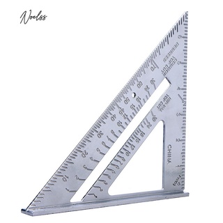 7 pulgadas de velocidad de aluminio cuadrado triángulo ángulo transportador herramienta de medición