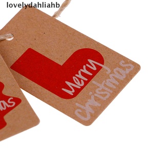 [i] 100pcs papel kraft etiquetas de regalo de navidad decoraciones de navidad con hilo de yute [caliente] (2)