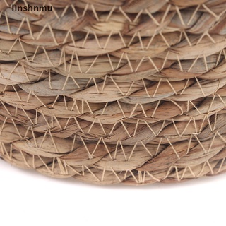 [linshnmu] cesta de paja nórdica hecha a mano para picnic macramé, maceta tejida, contenedor de plantas [caliente] (4)