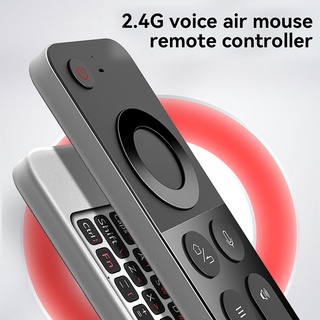W3 2.4G Air Mouse Wireless Keyboard Voice Control IR Learning Remote Controller 6-Axis Motion Sensing for Smart TV Android TV BOX PC (1)