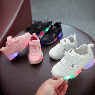 My Baby zapatos deportivos LED transpirables FILA de alta calidad para bebés/niñas (3)