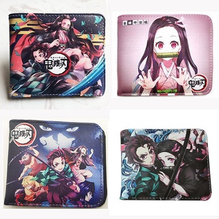 Anime Wallet Japanese Comic Ghost Blade Short Wallet Coin Purse Anime Peripheral Student Wallet