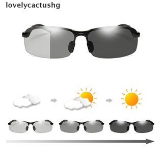 [lovelycactushg] gafas de sol fotocromáticas polarizadas uv400 para hombre, gafas de sol de transición, nuevo recomendado