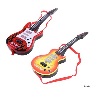 Guitarra Musical eléctrica fet con 4 cuerdas/Instrumento Musical/juguete Educativo/regalo