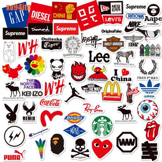 [XOITN] 60 pegatinas con logotipo de personalidad para guitarra, portátil, patineta, equipaje, coche