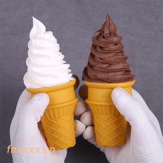 fnxxxx Colorful Ice Cream Food Sample Fake Food Soft Cream Sweet Dessert Plastic Props