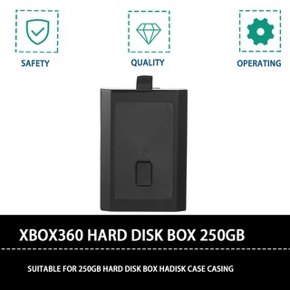disco duro de 250 gb hdd caso de disco duro caja carcasa cubierta para xbox 360