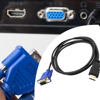 angeyong Cable Adaptador Macho A VGA compatible Con HDMI De 1.8 M 1080P Convertidor De Vídeo Para PC DVD HDTV