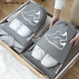 tast zapatos bolsa de almacenamiento portátil no tejido zapatos bolsa zapato cordón organizador co