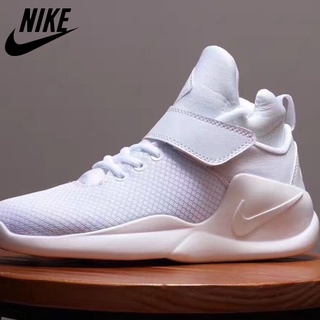 NIKE5489 Kwazi zapatos de los hombres de las mujeres zapatos de regreso al futuro puro blanco zapatos de baloncesto de alta parte superior zapatillas de deporte zapatos para correr