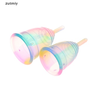[zuy] copa menstrual suave multicolor de silicona para higiene femenina taza reutilizable cqw
