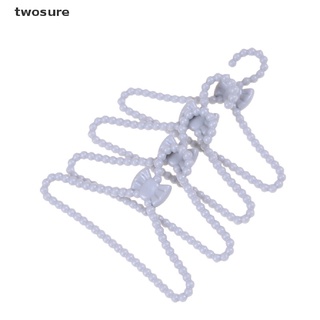 [twosure] 12 piezas de muñeca gris mini bowknot ropa rack abrigo vestido percha soporte [twosure]