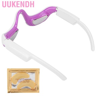 Uukendh masajeador eléctrico de ojos terapia calentada con vibración para aliviar la fatiga círculos oscuros