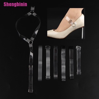 [Shengbinin] 1pair Invisible Shoelace High Heel Shoes Bands Holding Loose Anti-skid Straps