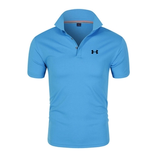 Under Armour hombres casual Polos cuello camiseta versión Slim moda solapa tenis camisa de Golf Polos camisa (1)