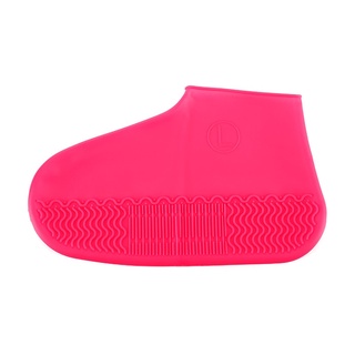 1 par de fundas de silicona reutilizables para zapatos S/M/L d impermeables zapatos de lluvia de agua cubre al aire libre Camping antideslizante botas de lluvia de goma (6)