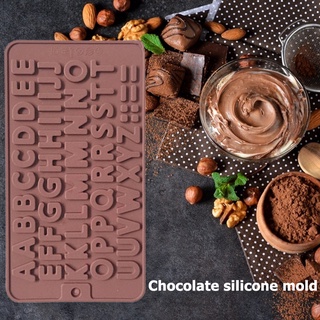 [aleación]número alfabeto chocolate molde 3d pastel cubo de hielo diy molde de silicona bandejas