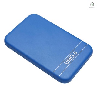 Na pulgadas USB SATA caja de disco duro SSD caja de caja externa con Cable USB (azul)