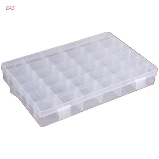 Eas 36 caja organizadora organizadora De almacenamiento De Plástico caja De joyería con separadores ajustables