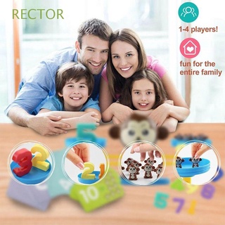 RECTOR Kids Toy Smart Monkey Balance Scale Teaching Material Number Board Game Educational Math Toy Parent-child Game Digital Board Game Learning Toys Gift Educational Toy Cartoon Animals Math Toy