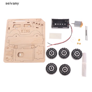 [seivany] diy jeep eléctrico modelo kits experimento científico jeep juguetes juguete educativo