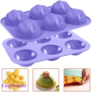 （Vehicleaccessories) 6 Holes Half Ball Sphere Chocolate Silicone Mold Cake Baking Dessert Mold