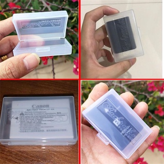 oemooo nueva cubierta de almacenamiento de plástico duro caja de batería protectora transparente organizador de batería titular útil cámara caso (2)
