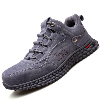 Seguridad zapatos de trabajo botas para los hombres Anti-aplastamiento zapatos de seguridad del dedo del pie botas de los hombres botas de seguridad de la construcción uXzb (8)