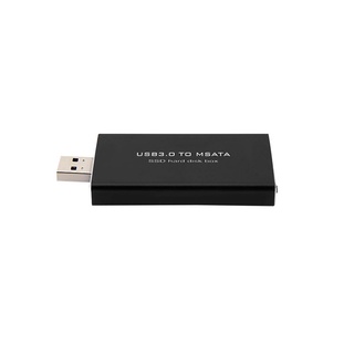 Char USB a mSATA SSD caja de disco duro convertidor caja adaptador caja externa 1pc (3)