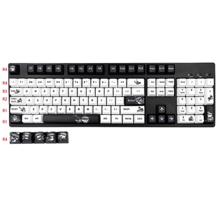Lucky* 109 teclas OEM perfil Kungfu Panda PBT tinte subcama teclado mecánico