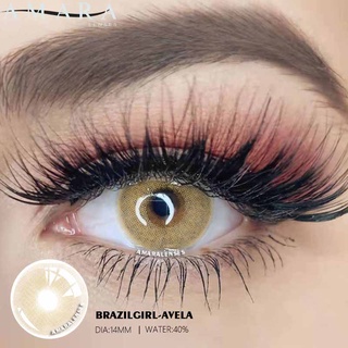 lentes de contacto amara 1 par = 2 pzs lentes de contacto de color de la serie brazilgirl/cosméticos (7)