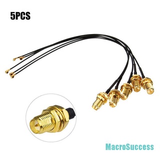 [ma] 5 pzs conector ipx a sma macho ufl sma wifi antena pigtail cable cu
