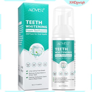 aliver dientes blanqueamiento mousse espuma pasta de dientes eliminación de manchas refrescar