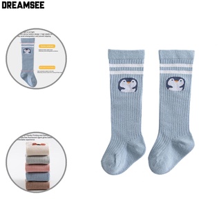 dreamsee_ Eye-catching Toddler Socks Fade-resistant Softness Non-slip Baby Winter Socks Cartoon Pattern for Home
