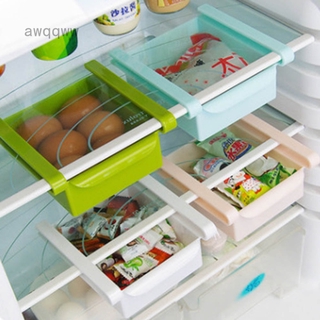Awqqww refrigerador congelador ahorro de espacio de cocina diapositiva estante estante