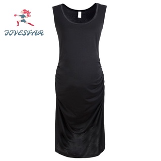 Vestido De maternidad br-T De algodón sin Mangas (negro) (S)- 109961.05
