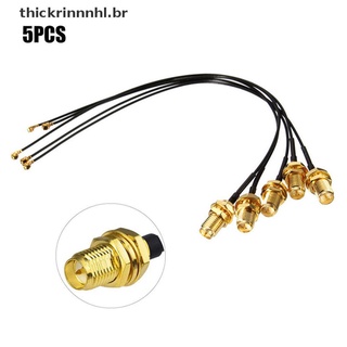 (thhlhot) 5pcs IPX a SMA macho UFL SMA conector WiFi antena Pigtail Cable [grosornhl]