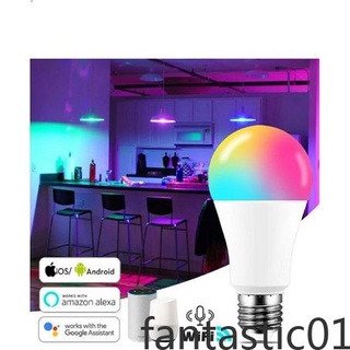 Bombilla Inteligente Wifi 15W/18W LED RGM Colorida E27 Alexa/Google/Smart Life fantastic01
