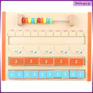 Montessori Math Toys Early Learning Toys Math Calculate Toy Toy Wooden Montessori Math Toy for Age 2 up Toddler Boys Girls Kids